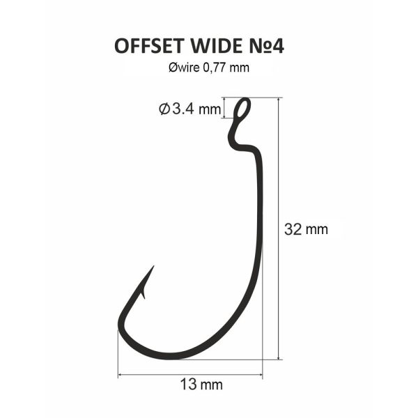 DS Offset wide No. 4. (6pcs/pack)
