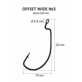 DS Offset wide No. 2. (5pcs/pack)