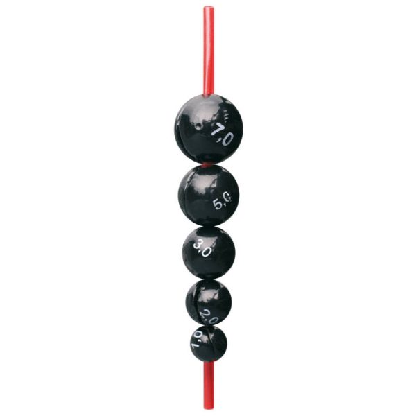 Cralusso Centering Ball Lead with protective tube 1gr 5pcs