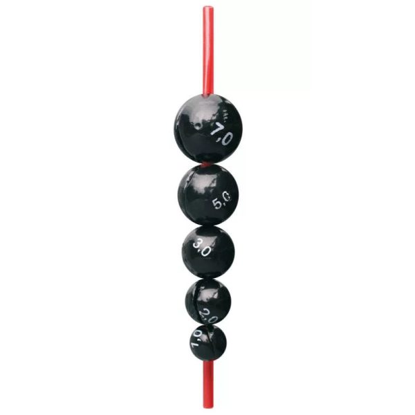 Cralusso - Centre ball lead with protective tube 5pcs/cs - Ball lead - 12gr