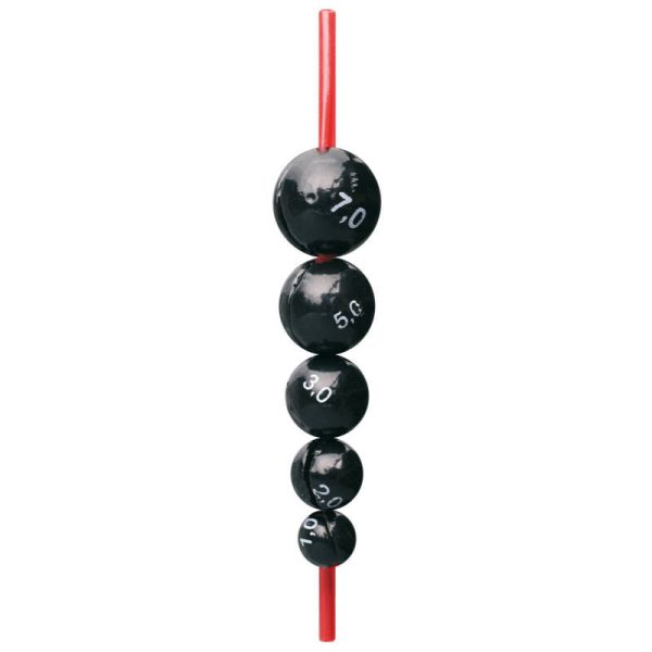 Cralusso - Centre ball lead with protective tube 5pcs/cs - Ball lead - 4gr