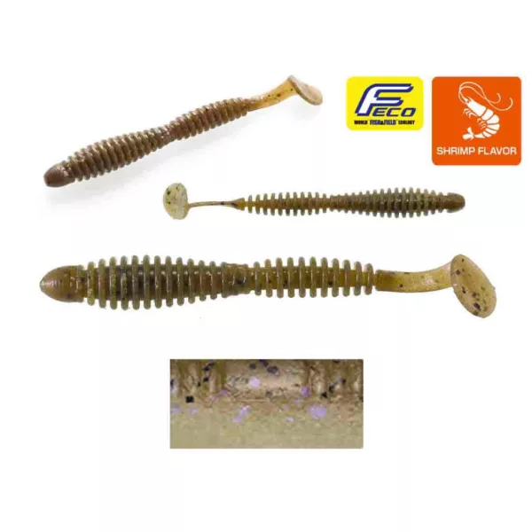 Tiemco Locoism Flexy Shad 7,6cm #224 Electric Shiner Plastic Lure 9pcs