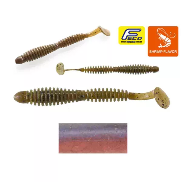 Tiemco Locoism Flexy Shad 8,9cm #002 Na Pro Blue Plastic Lure 7 Pcs