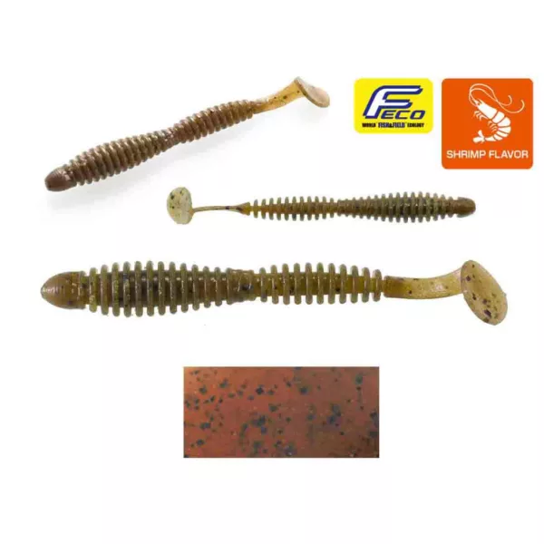 Tiemco Locoism Flexy Shad 8,9cm #102 GP/BKF Plastic Lure 7db