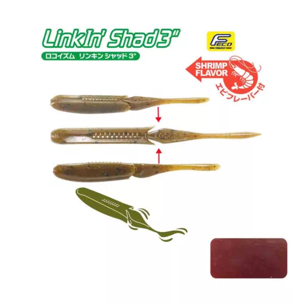 Tiemco Linkin Shad 10cm 004 Plastic Lure 9pcs