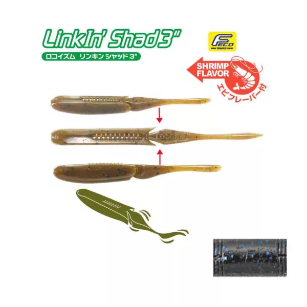 Tiemco Linkin Shad 10cm 112 Plastic Lure 9pcs