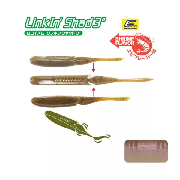 Tiemco Linkin Shad 10cm 226NS Plastic Lure 9pcs