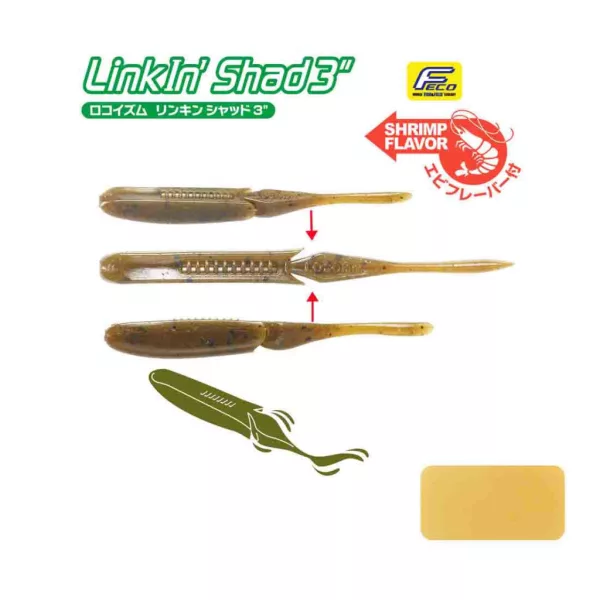 Tiemco Linkin Shad 10cm 231NS Plastic Lure 9pcs