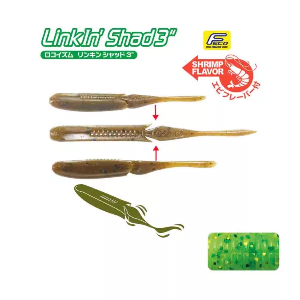 Tiemco Linkin Shad 12.5cm 152 Plastic Bait 5pcs