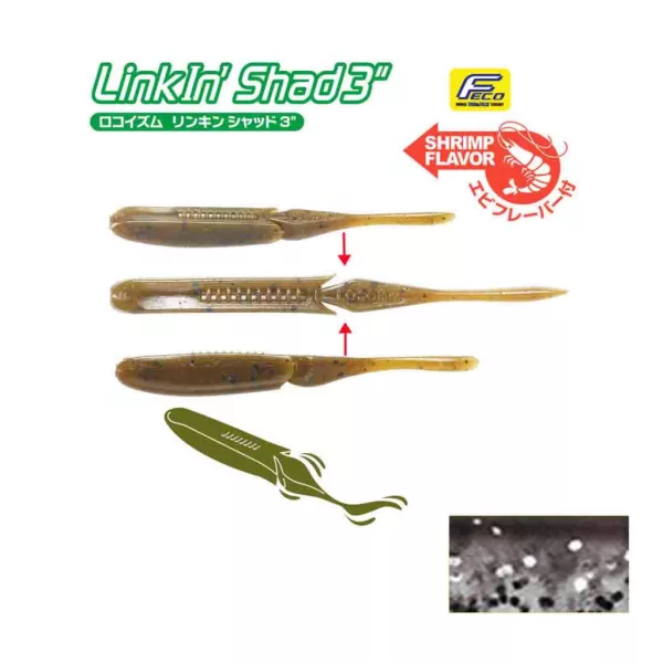 Tiemco Linkin Shad 12.5cm 240 Plastic Bait 5pcs