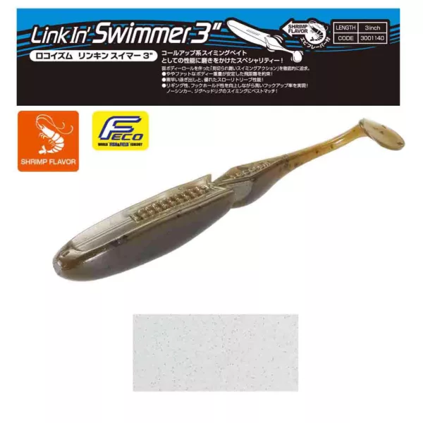 Tiemco Linkin Swimmer 7,6cm 172 Plastic Lure 9pcs