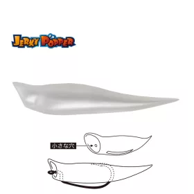   Tiemco Jerky Popper Eco 8,3cm 6gr 01 Pearl White Plastic Lure 3 pcs