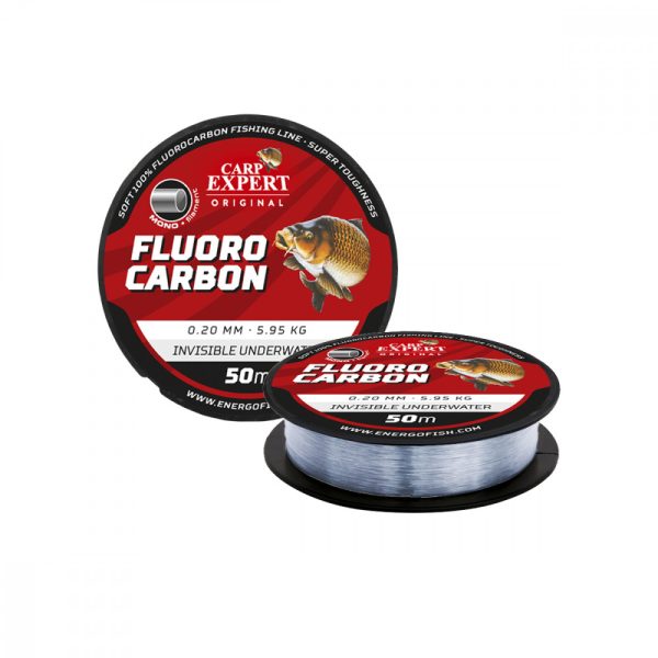 Hooklink Carp Expert Fluorocarbon, Transparent, 50M, 0,20Mm