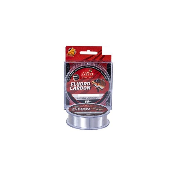 Hooklink Carp Expert Fluorocarbon, Transparent, 50M, 0,25Mm