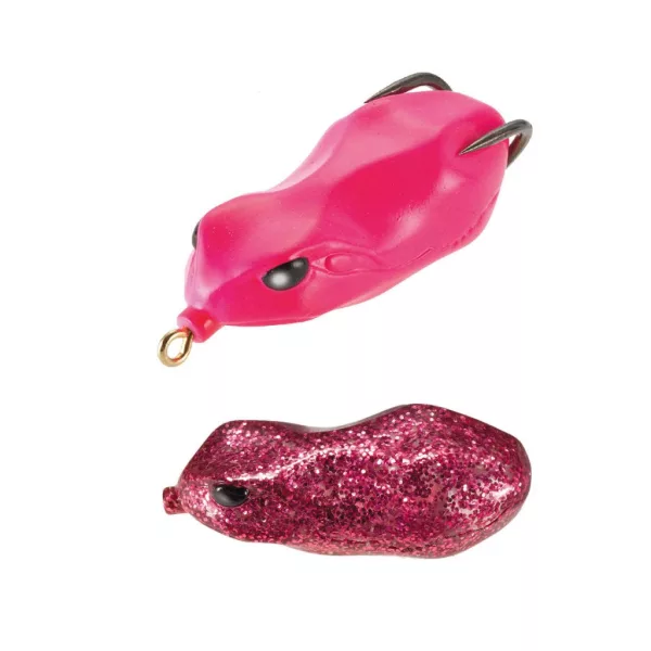 Tiemco Vajra Frog FRG-60 6cm 12 Pink Glitter Frog Imitation