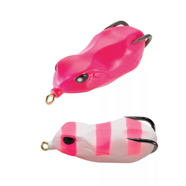 Tiemco Vajra Frog FRG-60 6cm 30 Striped Pink Frog Imitation