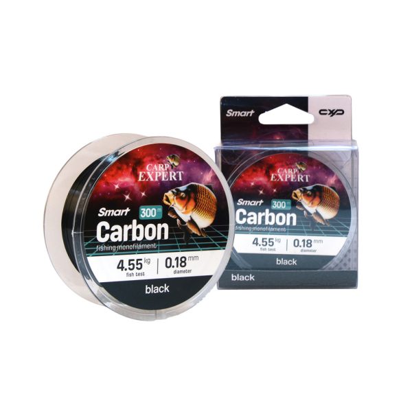 Carp Expert Smart Carbon Black 0.18mm Monofilament Mainline 300m