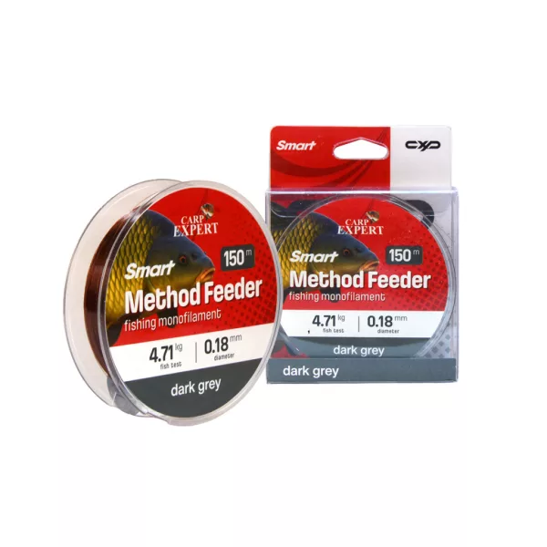 Carp Expert Smart Method Feeder Dark Grey 0.20mm Monofilament Mainline 300m