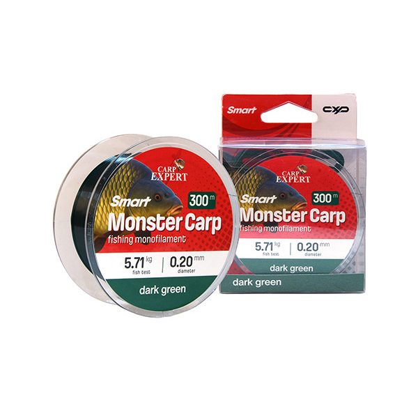 Carp Expert Smart Monster Carp Dark Green 0.30mm Monofilament Mainline 300m