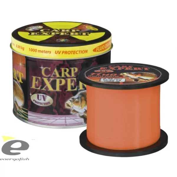 Line Carp Expert UV Fluo Orange 0.25mm 1000M Metal Box