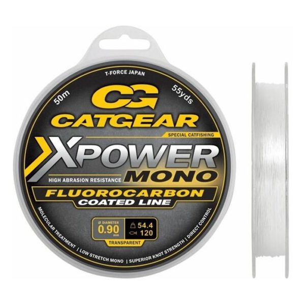Catgear Xpower Mono Leader FC 50m 200lb Monofilament leader
