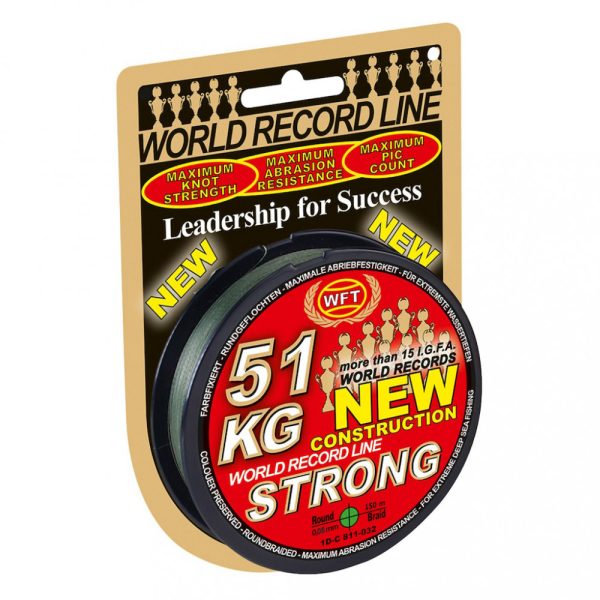 BRAIDED LINE WFT NEW GREEN 32KG 0,22mm 150m - Main line - Braided line