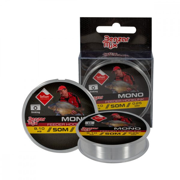 Benzar Mono Feeder Hooklink 50M 0.25Mm