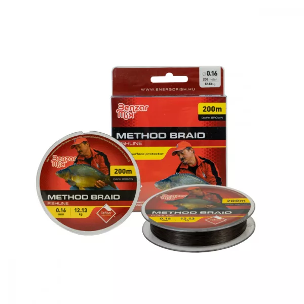 Line Benzar Method Braid 0.16Mm 12.13 Kg 200M Dark Brown