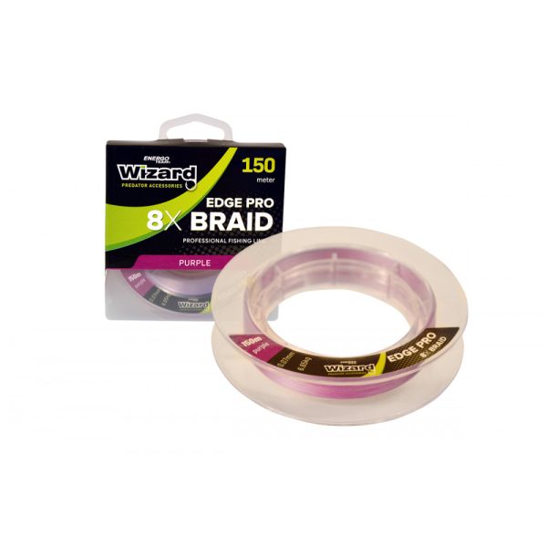 Wizard Edge Pro Violet 8X Braid 0,12mm 150m Braided Main Line