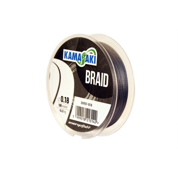Kamasaki Braid Grey Braided Line 0.25mm 23.6kg 100m