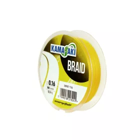 Kamasaki Braid Yellow Braided Line 0.18mm 14.5 kg 100m