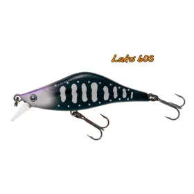   Tiemco Laks 60S 6.0cm 5.8gr 010 Black Trout Silver Parmark Wobbler