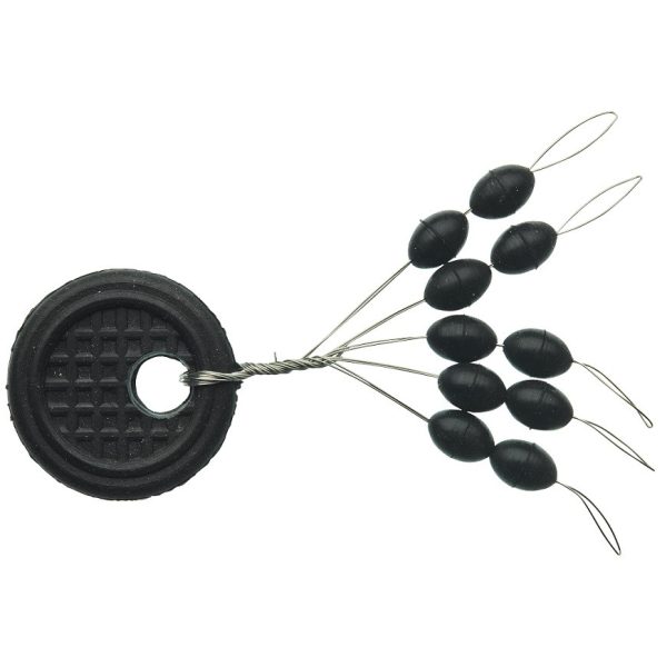 Sensas Stoppers Black Oval S Stoppers 10pcs