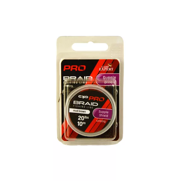 Carp Expert Pro Supple Shield Mud Brown 30lbs Coated Sinking Leader 10m