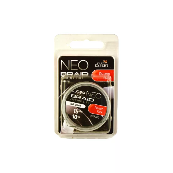 Carp Express Neo Powerlex Dark Green 35lbs Abrasion-Resistant Braided Sinking Leader 10m