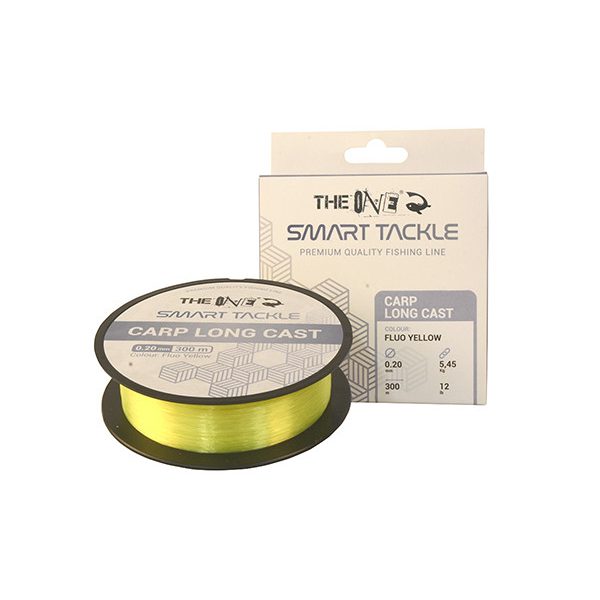 The One Carp Long Cast Fluo Yellow 300m 0.28mm Monofilament Mainline