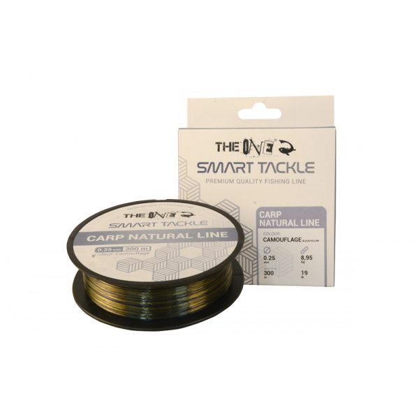 The One Carp Natural Line Camouflage 300m 0.25mm Monofilament Main Line