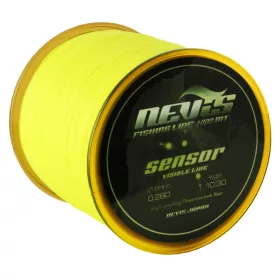 Nevis Sensor Fluo 1000m 0.35mm Monofil main line-Fluo yellow