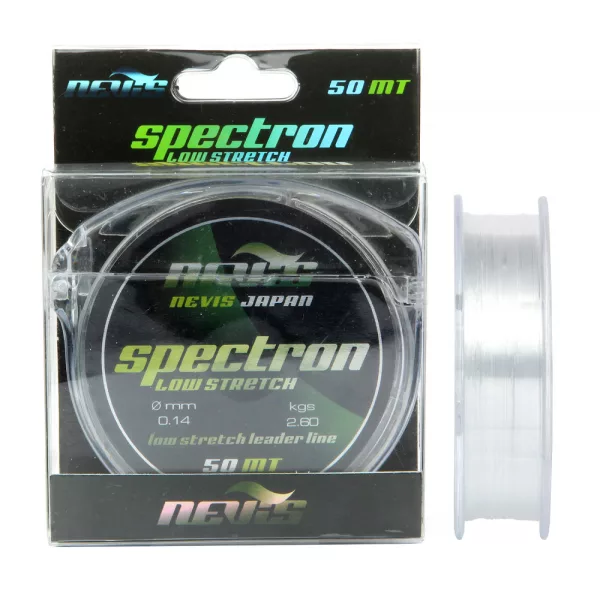 Nevis Spectron 50m 0.16mm Monofilament Leader Line-Clear