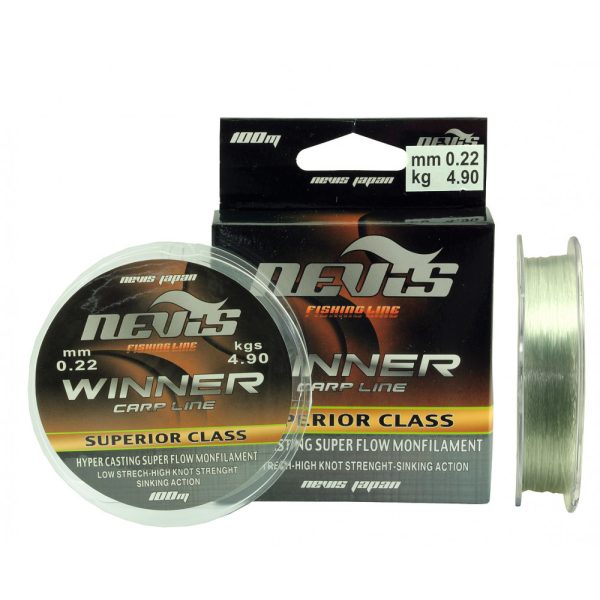 Nevis Winner 100m 0.30mm Monofilament main line-Transparent