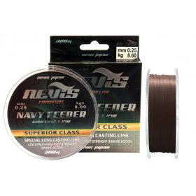 Nevis Navy Feeder 300m 0.20mm Monofilament main line-Brown