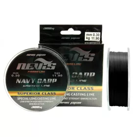 Nevis Navy Carp 300m 0.22mm Monofilament main line-Black