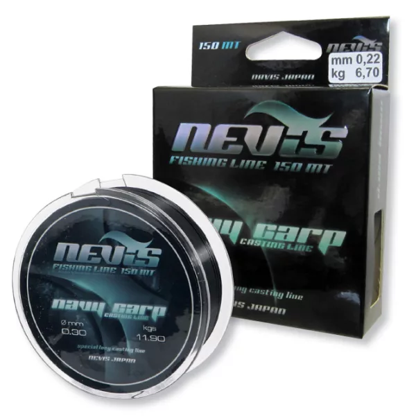 Nevis Navy Carp 300m 0.40mm Monofilament main line-Black