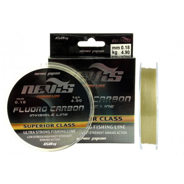 Nevis Fluoro Carbon 150m 0.18mm Monofilament Pre-starter - Transparent