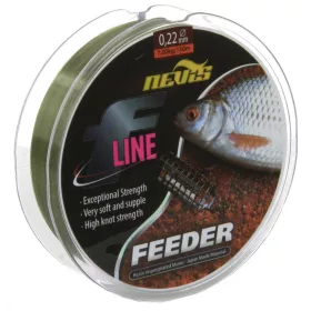 Nevis F-Line Feeder 150m 0.30mm Monofilament main line-Green