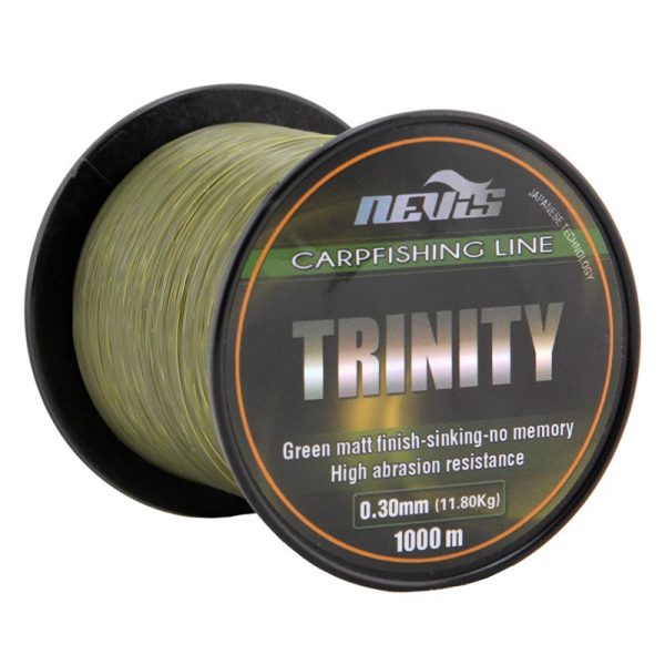 Nevis Trinity 1000m 0.32mm Monofilament Mainline-Green