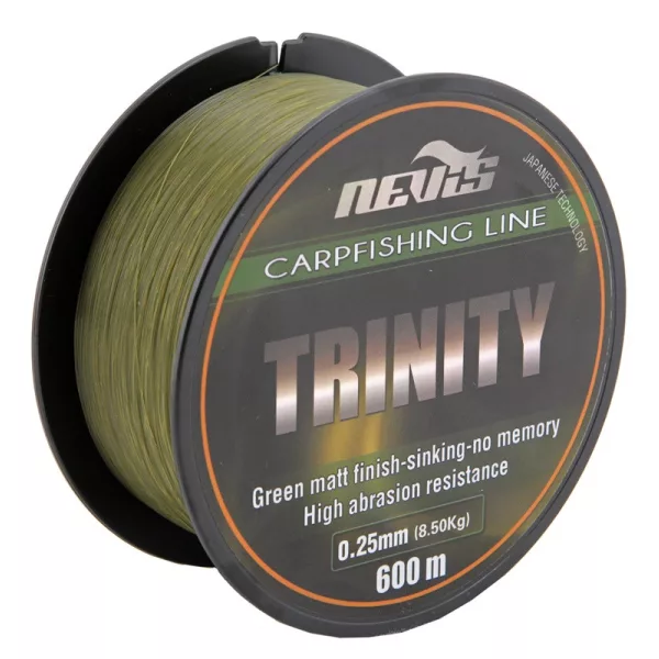 Nevis Trinity 600m 0.28mm Monofilament main line-Green