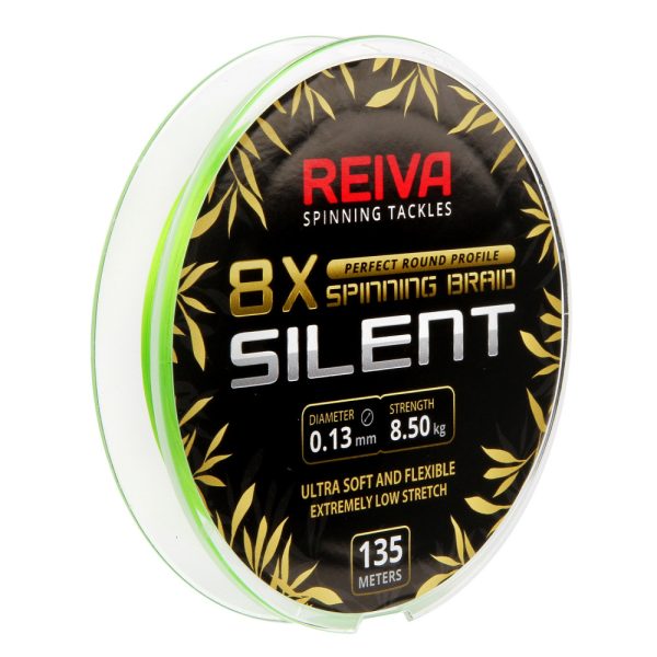 Reiva Reiva Silent 135m 0,08mm Braided main line-Fluo green