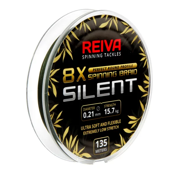 Reiva Silent 0.06mm 135m Camou Green Braided Main Line