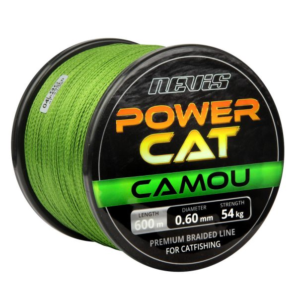 Nevis Powercat Braided line 600m 0.60mm Braided main line-Camou
